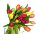 SKU 71 Awesome tulips on glass vase