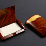 ROSEWOOD COCOBOLO BUSINESS CARD BOX