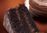 Chocolate Cake with Manjar filling and semi-sweet Fudge