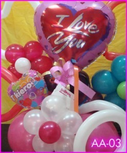SKU602 I Love you Balloons AA-03