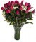SKU 41 Red Roses (2 docen fresh premium roses) on glass vase